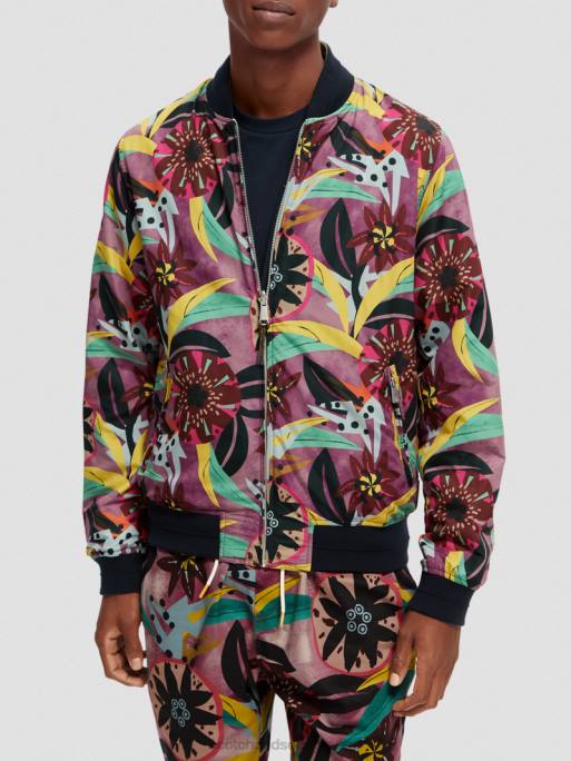 ceaccebdceb4cf81ceb5cf82_ceb5cebccf80cf81ceb9cebccead_ceb1cebdceb1cf83cf84cf81ceadcf88ceb9cebccebf_bomber_jacket_combo_ceb1_0j8d56.jpg άνδρες εμπριμέ αναστρέψιμο bomber jacket combo α 0J8D562 είδη ένδυσης Scotch & Soda - Image 1