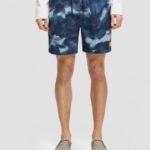 άνδρες εμπριμέ tie-dye σορτς μαγιό μεσαίου μήκους ναυτική βαφή γραβάτας 0J8D689 είδη ένδυσης Scotch & Soda
