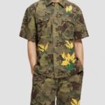 άνδρες κεντημένο εμπριμέ πουκάμισο από twill camo floral aop 0J8D328 είδη ένδυσης Scotch & Soda