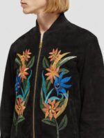 άνδρες κεντημένο καστόρι bomber jacket μαύρος 0J8D563 είδη ένδυσης Scotch & Soda - Image 4
