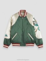 άνδρες κεντημένο σατέν bomber jacket combo α 0J8D559 είδη ένδυσης Scotch & Soda - Image 6