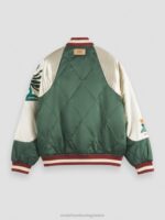 άνδρες κεντημένο σατέν bomber jacket combo α 0J8D559 είδη ένδυσης Scotch & Soda - Image 7