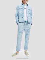 άνδρες Μπουφάν φορτηγατζή τζιν με tie-dye combo α 0J8D576 είδη ένδυσης Scotch & Soda - Image 2