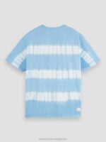 άνδρες οργανική γραβάτα t-shirt με χαλαρή εφαρμογή ουρανός 0J8D388 είδη ένδυσης Scotch & Soda - Image 6