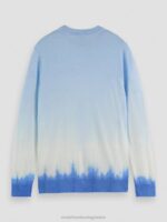 άνδρες πουλόβερ με ντεγκραντέ tie-dye μαλλί combo α 0J8D644 είδη ένδυσης Scotch & Soda - Image 2