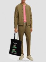 άνδρες το αγαπημένο τζόγκερ ποπλίνας με κωνική εφαρμογή χακί 0J8D485 είδη ένδυσης Scotch & Soda - Image 2