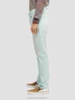 άνδρες το skim super slim fit βαμμένο με τζιν μέντα 0J8D583 είδη ένδυσης Scotch & Soda - Image 9