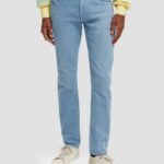 άνδρες το skim super slim fit βαμμένο με τζιν μπλε 0J8D581 είδη ένδυσης Scotch & Soda