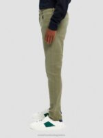 άνδρες το skim super slim fit βαμμένο με τζιν στρατιωτικό πράσινο 0J8D582 είδη ένδυσης Scotch & Soda - Image 8