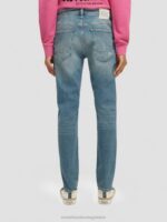 άνδρες το skim super-slim fit τζιν πράσινο όνειρο 0J8D585 είδη ένδυσης Scotch & Soda - Image 3