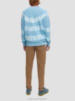 άνδρες φούτερ tie-dye με χαλαρή εφαρμογή ουρανός 0J8D546 είδη ένδυσης Scotch & Soda - Image 3