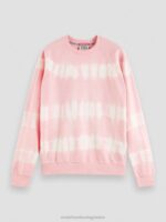 άνδρες φούτερ tie-dye με χαλαρή εφαρμογή τριαντάφυλλο 0J8D545 είδη ένδυσης Scotch & Soda - Image 5