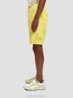 άνδρες χαλαρή εφαρμογή tie-dye sweat σορτς κίτρινη βαφή γραβάτας 0J8D614 είδη ένδυσης Scotch & Soda - Image 8