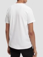 άνδρες T-shirt από οργανικό βαμβάκι άσπρο 0J8D442 είδη ένδυσης Scotch & Soda - Image 3