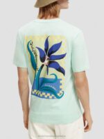 άνδρες T-shirt από οργανικό βαμβάκι με χαλαρή εφαρμογή Όρμος 0J8D416 είδη ένδυσης Scotch & Soda - Image 3