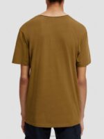 άνδρες T-shirt από οργανικό βαμβάκι με χαλαρή εφαρμογή χακί 0J8D452 είδη ένδυσης Scotch & Soda - Image 3