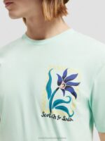 άνδρες T-shirt από οργανικό βαμβάκι με χαλαρή εφαρμογή Όρμος 0J8D416 είδη ένδυσης Scotch & Soda - Image 4