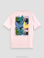 άνδρες T-shirt από οργανικό βαμβάκι τριαντάφυλλο 0J8D347 είδη ένδυσης Scotch & Soda - Image 6