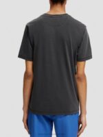 άνδρες T-shirt βαμμένο με κανονική εφαρμογή μαύρος 0J8D430 είδη ένδυσης Scotch & Soda - Image 3