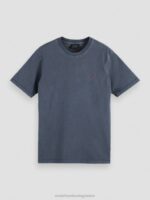 άνδρες T-shirt βαμμένο με κανονική εφαρμογή ΠΟΛΕΜΙΚΟ ΝΑΥΤΙΚΟ 0J8D427 είδη ένδυσης Scotch & Soda - Image 5