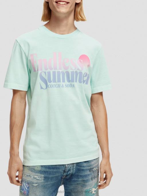 ceaccebdceb4cf81ceb5cf82_t_shirt_cebcceb5_cebaceb1cebdcebfcebdceb9cebaceae_ceb5cf86ceb1cf81cebccebfceb3ceae_ceb2ceb1cebccebc.jpg άνδρες T-shirt με κανονική εφαρμογή, βαμμένα με έργα τέχνης Όρμος 0J8D358 είδη ένδυσης Scotch & Soda - Image 1