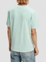 άνδρες T-shirt με κανονική εφαρμογή, βαμμένα με έργα τέχνης Όρμος 0J8D358 είδη ένδυσης Scotch & Soda - Image 3