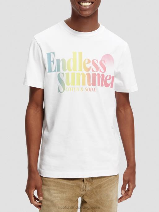ceaccebdceb4cf81ceb5cf82_t_shirt_cebcceb5_cebaceb1cebdcebfcebdceb9cebaceae_ceb5cf86ceb1cf81cebccebfceb3ceae_ceb2ceb1cebccebc.jpg άνδρες T-shirt με κανονική εφαρμογή, βαμμένα με έργα τέχνης άσπρο 0J8D355 είδη ένδυσης Scotch & Soda - Image 1