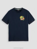 άνδρες T-shirt με κανονική εφαρμογή ΠΟΛΕΜΙΚΟ ΝΑΥΤΙΚΟ 0J8D434 είδη ένδυσης Scotch & Soda - Image 5