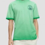 άνδρες T-shirt με κρύα έργα τέχνης amazon green 0J8D376 είδη ένδυσης Scotch & Soda