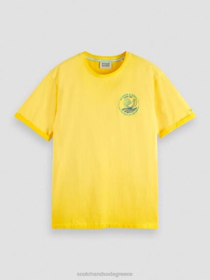 άνδρες T-shirt με κρύα έργα τέχνης λιακάδα 0J8D375 είδη ένδυσης Scotch & Soda