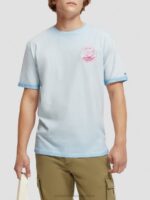 άνδρες T-shirt με κρύα έργα τέχνης μπλε της θάλασσας 0J8D378 είδη ένδυσης Scotch & Soda