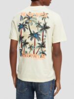 άνδρες T-shirt με λαιμόκοψη με έργα τέχνης μπανάνα 0J8D382 είδη ένδυσης Scotch & Soda - Image 3