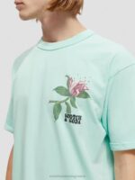 άνδρες T-shirt με οργανικά έργα τέχνης με χαλαρή εφαρμογή Όρμος 0J8D361 είδη ένδυσης Scotch & Soda - Image 4