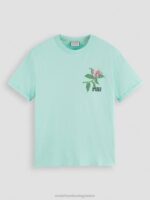 άνδρες T-shirt με οργανικά έργα τέχνης με χαλαρή εφαρμογή Όρμος 0J8D361 είδη ένδυσης Scotch & Soda - Image 5