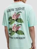 άνδρες T-shirt με οργανικά έργα τέχνης με χαλαρή εφαρμογή Όρμος 0J8D361 είδη ένδυσης Scotch & Soda - Image 8