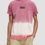 άνδρες T-shirt με οργανική tie-dye artwork combo α 0J8D406 είδη ένδυσης Scotch & Soda