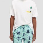 άνδρες t-shirt με χαλαρή εφαρμογή άσπρο 0J8D420 είδη ένδυσης Scotch & Soda