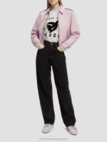 γυναίκες δερμάτινο bomber jacket λεβάντα 0J8D143 είδη ένδυσης Scotch & Soda - Image 2
