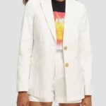 γυναίκες μονόπλευρο blazer υπόλευκο 0J8D181 είδη ένδυσης Scotch & Soda