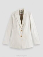 γυναίκες μονόπλευρο blazer υπόλευκο 0J8D181 είδη ένδυσης Scotch & Soda - Image 5