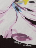 γυναίκες οργανικό μπλουζάκι με μεγάλο floral έργο τέχνης τουλίπα δίδυμος μαύρος όνυχας 0J8D66 είδη ένδυσης Scotch & Soda - Image 7