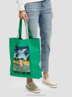 γυναίκες τσάντα από καμβά έργα τέχνης amazon green 0J8D267 αξεσουάρ Scotch & Soda - Image 3