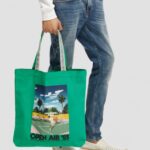 γυναίκες τσάντα από καμβά έργα τέχνης amazon green 0J8D267 αξεσουάρ Scotch & Soda