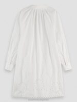 γυναίκες φόρεμα πουκάμισο broderie anglaise άσπρο 0J8D6 είδη ένδυσης Scotch & Soda - Image 6