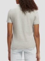 γυναίκες T-shirt από οργανικό βαμβάκι με χαλαρή εφαρμογή γκρι μελανζέ 0J8D82 είδη ένδυσης Scotch & Soda - Image 3