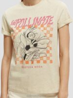 γυναίκες T-shirt από οργανικό βαμβάκι με χαλαρή εφαρμογή melange βρώμης 0J8D81 είδη ένδυσης Scotch & Soda - Image 4