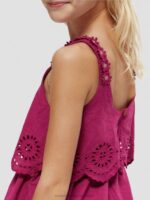 παιδιά Μίντι φόρεμα broderie anglaise σε επίπεδα ντάλια 0J8D732 είδη ένδυσης Scotch & Soda - Image 8