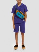 παιδιά πλεκτό σορτς φούτερ με πετσέτα βιολέτα 0J8D809 είδη ένδυσης Scotch & Soda - Image 2