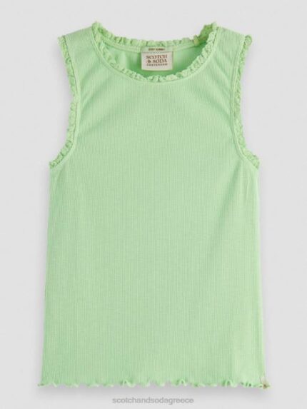 παιδιά τοποθετημένη rib-knited top tank άσβεστος 0J8D745 είδη ένδυσης Scotch & Soda