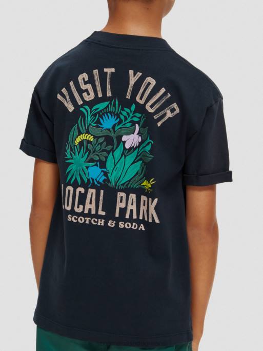 παιδιά T-shirt με skate fit έργο τέχνης Νύχτα 0J8D788 είδη ένδυσης Scotch & Soda - Image 3